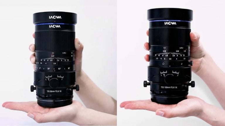 Laowa 55mm f/2.8 and 100mm f/2.8 tilt-shift lenses