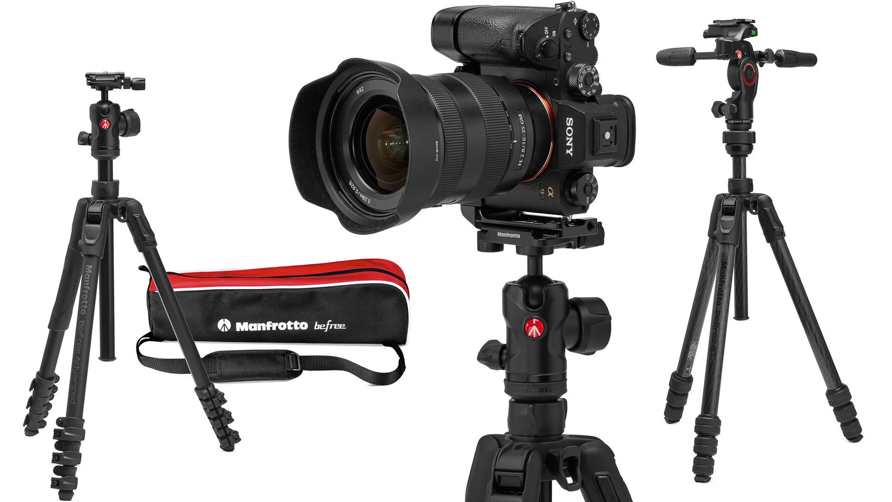 Manfrotto Befree GT and Befree Advanced Tripods